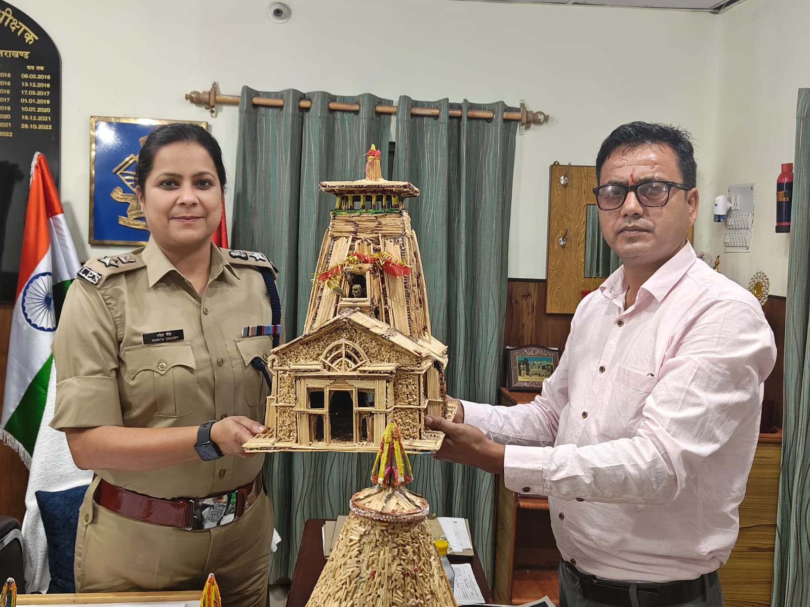 Shri Ram Mandir Made of Matchsticks